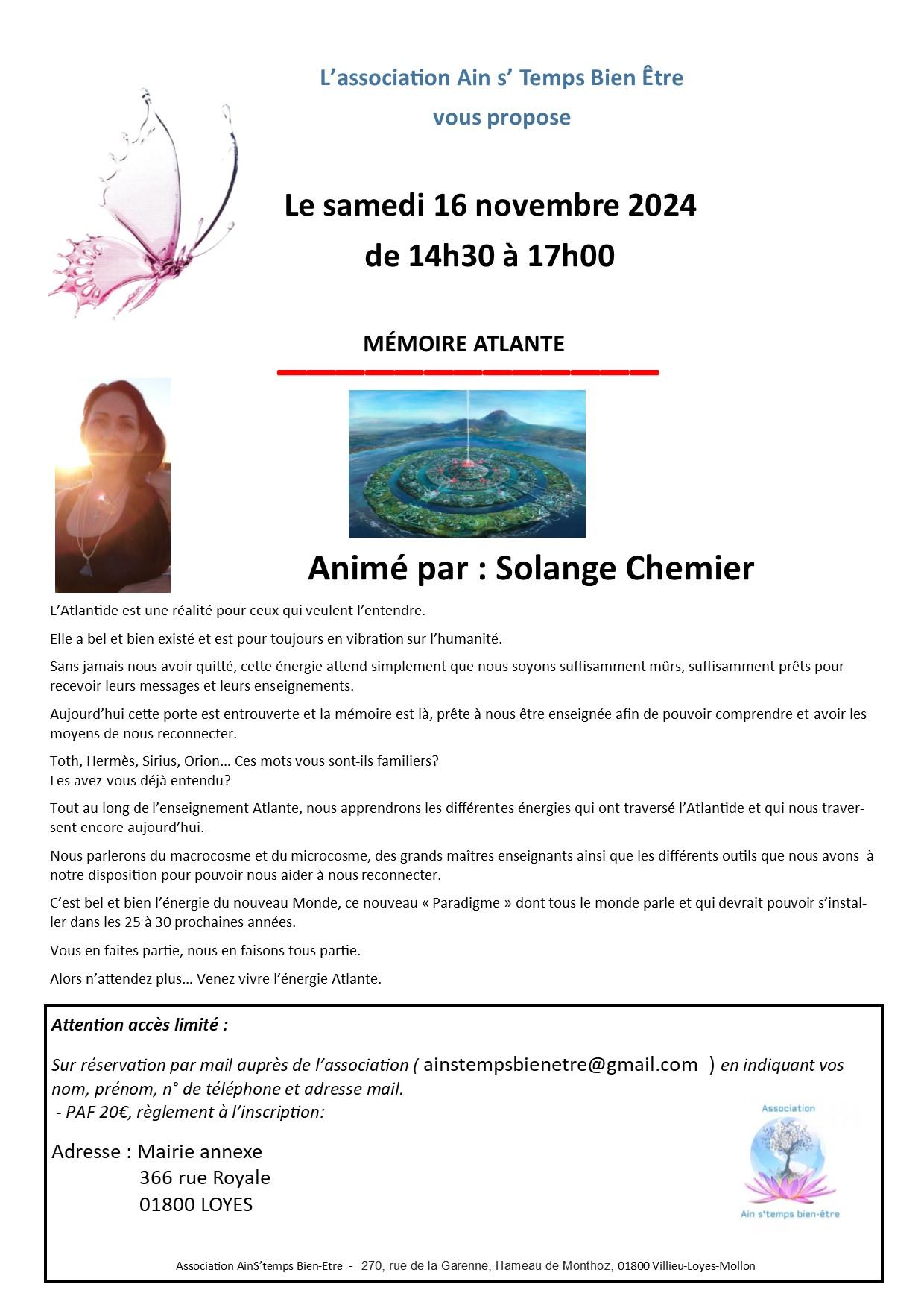 Affiche atelier so angel