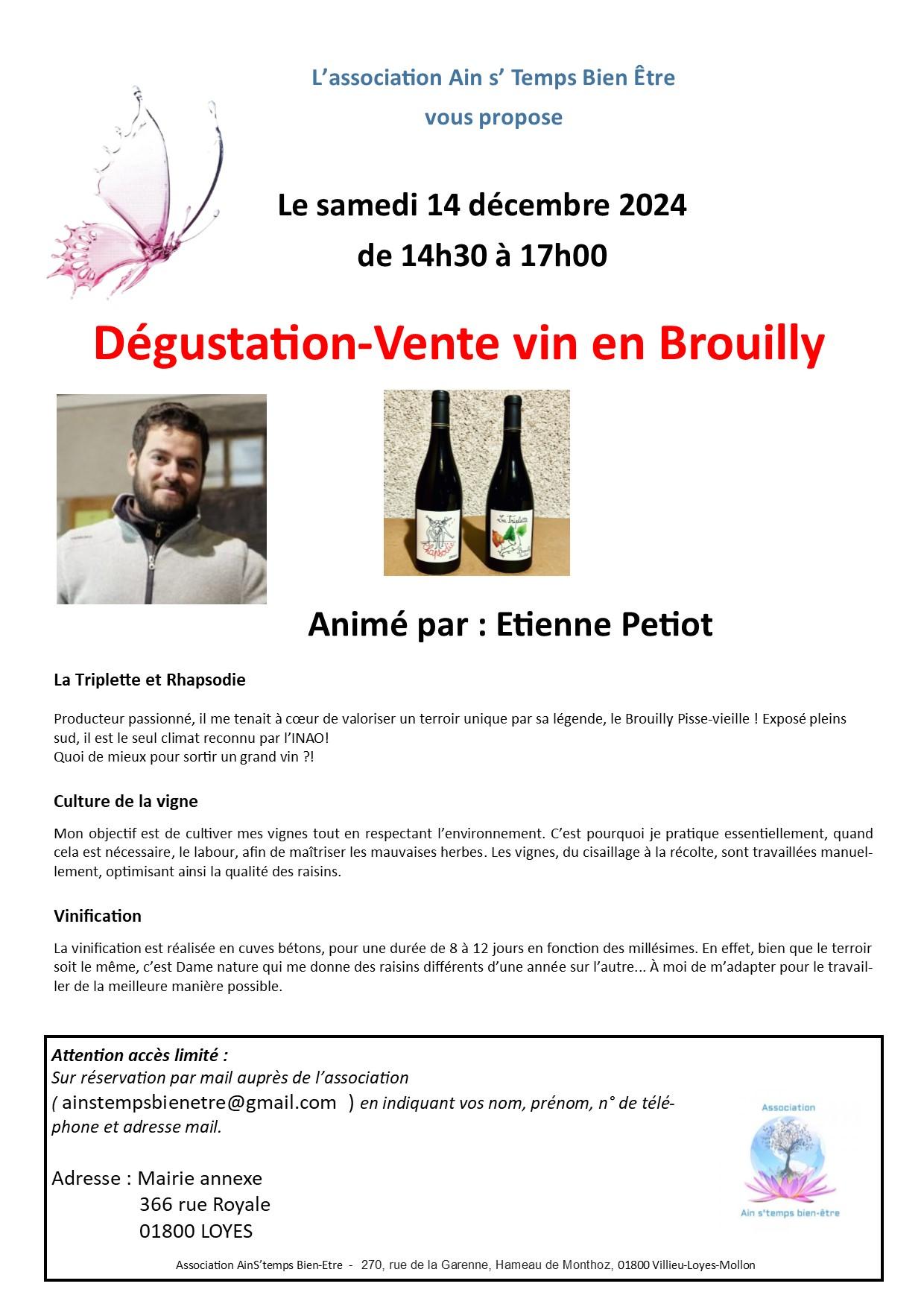 Affiche degustation vente